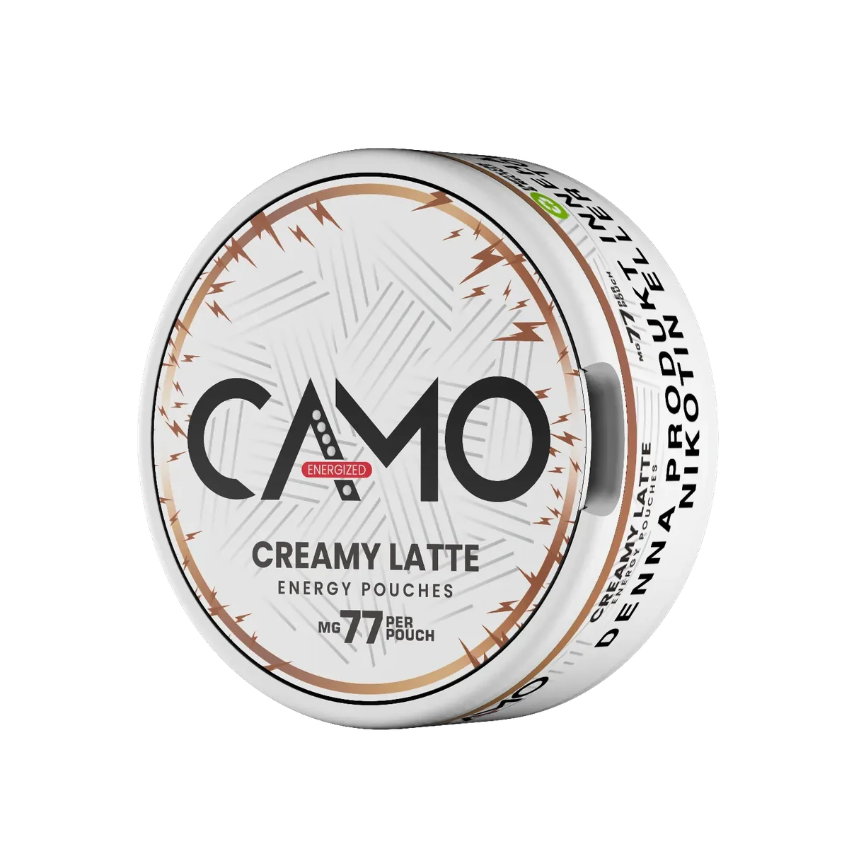 CAMO Energy Creamy Latte — kofeinový sáček, 77 mg kofeinu